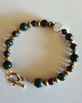 bloodstone garnet bracelet